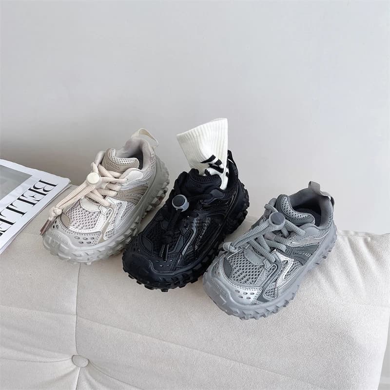 2023 New Fashion Big Kids Chunky Sneakers con peluche Warm Winter Sport Shoes bambini ragazze ragazzi Sneakers da corsa antiscivolo