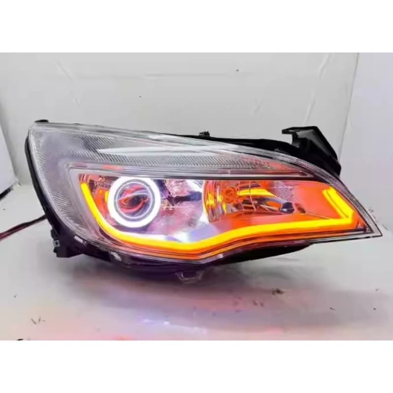 Auto Ha Condotto Il Faro di Montaggio per Buick Excelle Opel XT Astra J 09-14 Lente Modificata Testa Della Lampada Angel Eyes Luce di Marcia Diurna