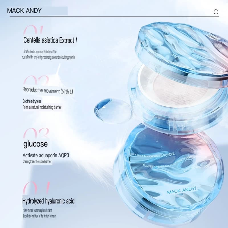 Marco Andy Loose Powder Is A Clear, Matte, Oil-controlled, Concealer, Water-resistant, Sweat-proof And Non-smudging Powder
