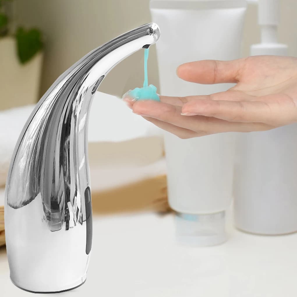 Dispenser di sapone con sensore automatico senza contatto Dispenser di sapone liquido con sensore a infrarossi intelligente in schiuma disinfettante per le mani per il bagno della cucina