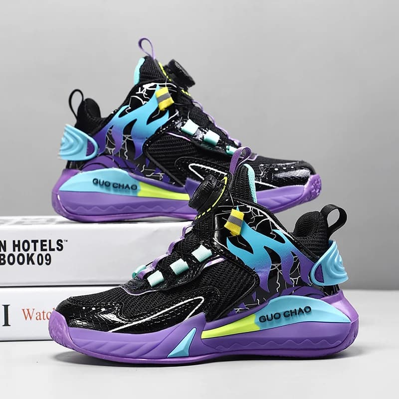 2025 New lightweight sports shoes for kids Racing shoes for balance of shock absorbent casual shoes comfortable and fashionable