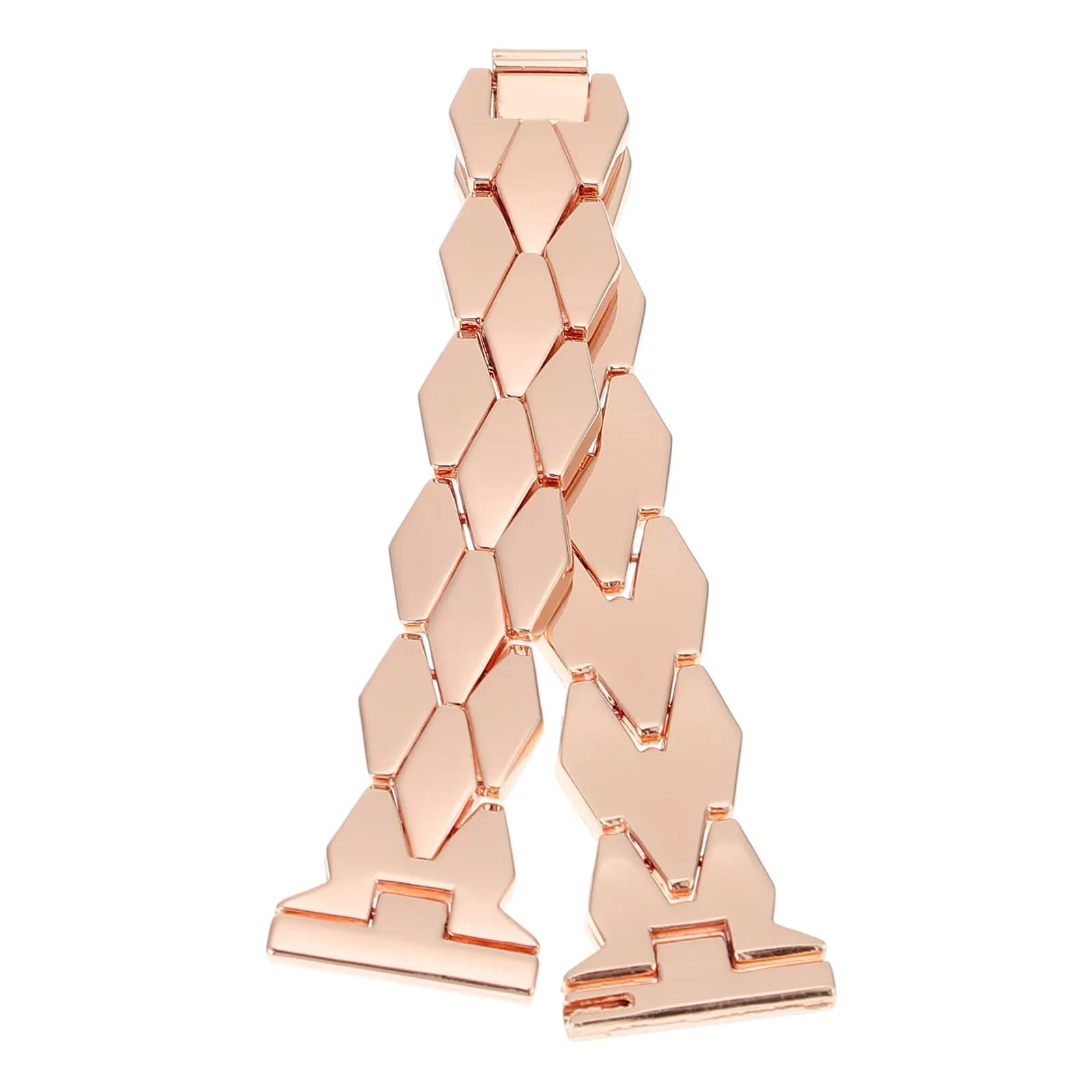 Cinturino per orologio in acciaio inossidabile da 1 pezzo per uomo e donna, compatibile con la catena di lusso Fitbit Fashion
