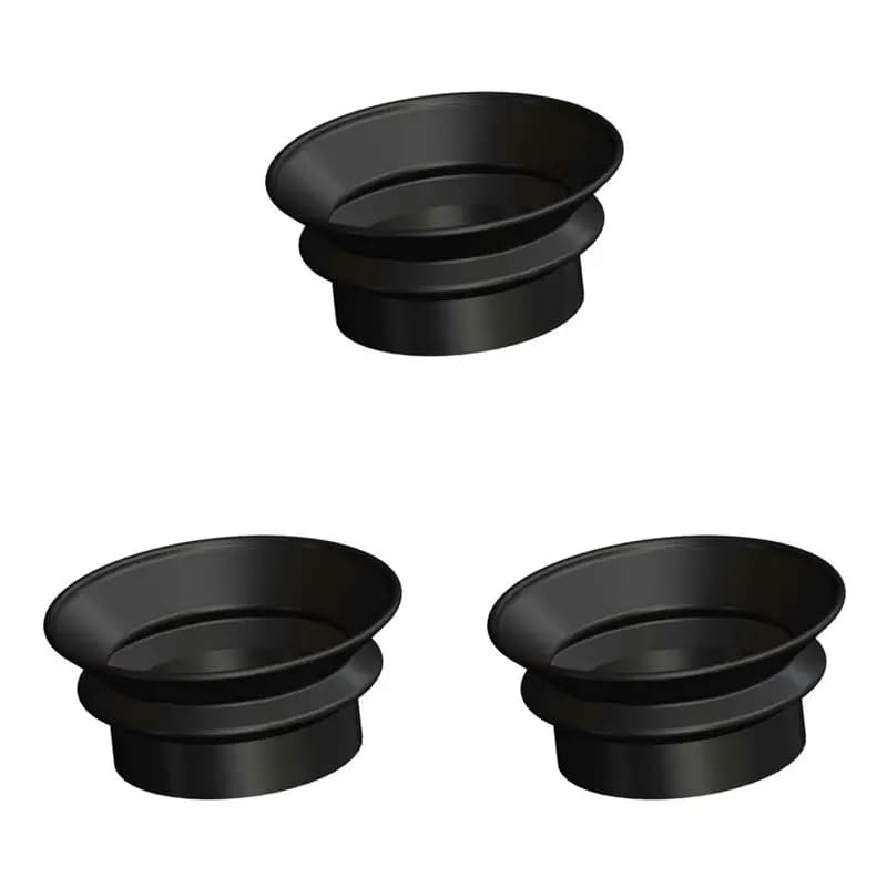 Feb.3X Casco binoculare Occhiali per visione notturna Occhiali protettivi per occhi in gomma Tazze Protezioni per oculari Scudi Parti per microscopio L24