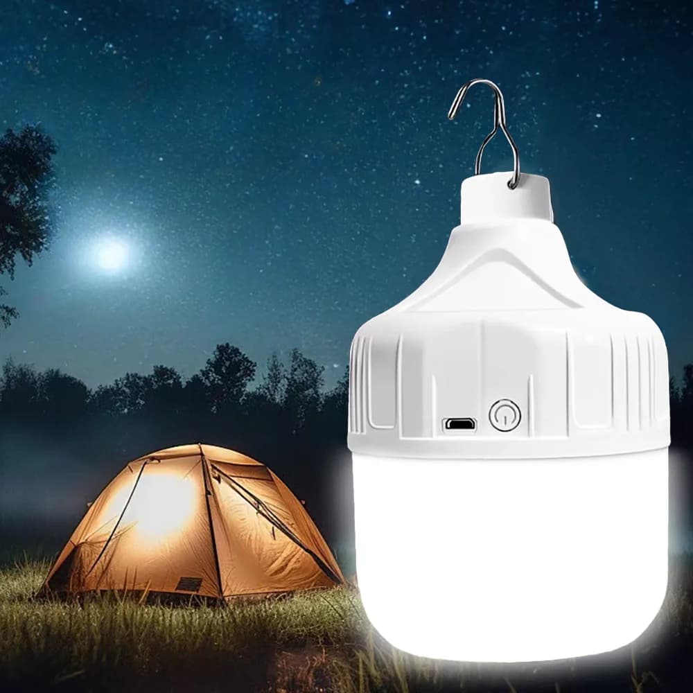 Portable USB Rechargeable LED Hanging Lamp High Brightness Waterproof Outdoor Lamp For Camping Emergency Night Lighting