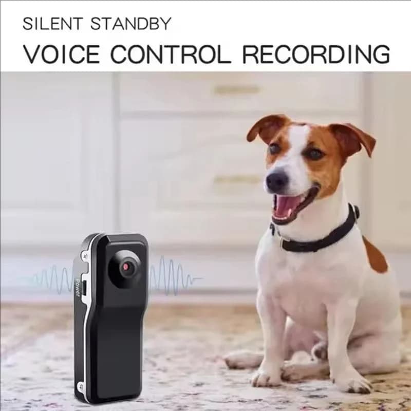 Portable HD Camera, Video Recorder with Support, Security Camera for Home and Office, Sports DVR Webcam