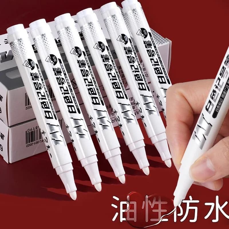 10/1 pz pennarello bianco impermeabile a prova di olio per plastica carta firma cartone, pneumatici, pittura logistica dei metalli, fabbrica