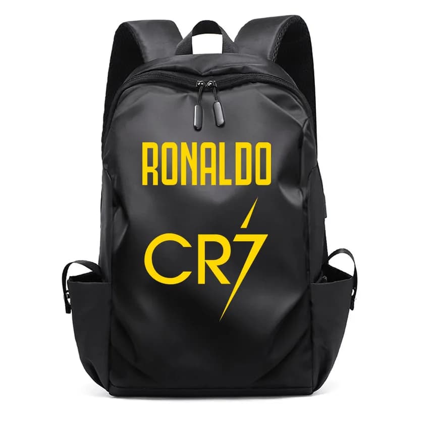 Zaino per Laptop da lavoro impermeabile da uomo College School Boy Girl Book Bags zaino stampato con motivo Super Football Star CR7