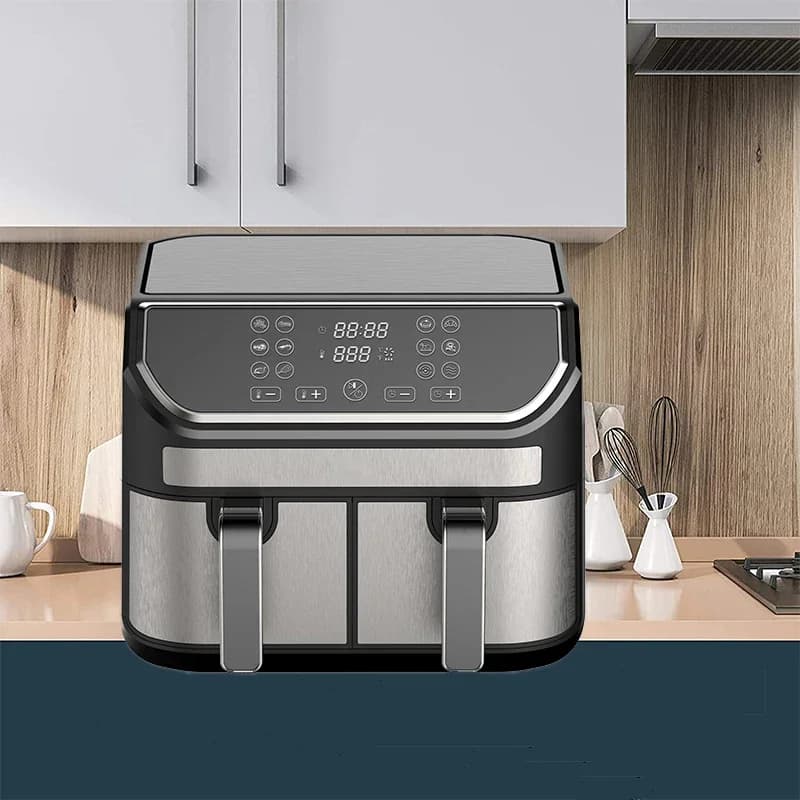 -Double air cooler with double basket Smart Multifunction Two baskets double area 2 9 litre air cooler