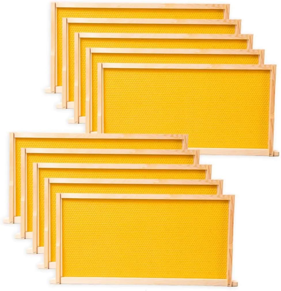 Langstroth bees sheets with 100% bees wax foundation sheets for food use