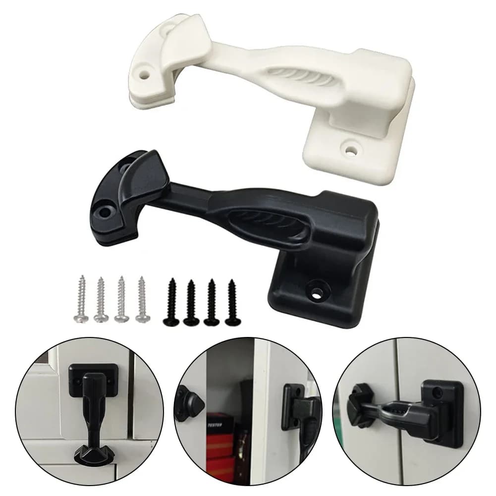 Porta del roulotte Serratura della porta Chiusura rotante Fermaporta per mobili da roulotte Serratura della porta della barca Fermaporta Clip di chiusura Accessorio per camper