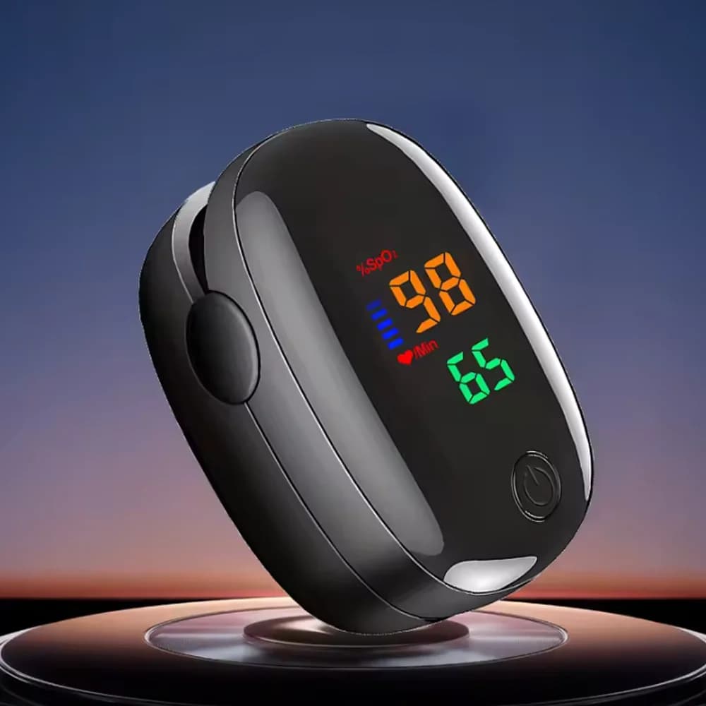 Finger pulse oximeter Clip by finger Digital display SpO2 Heart rate monitor Oxygen saturation meter in blood Portable PR monitor