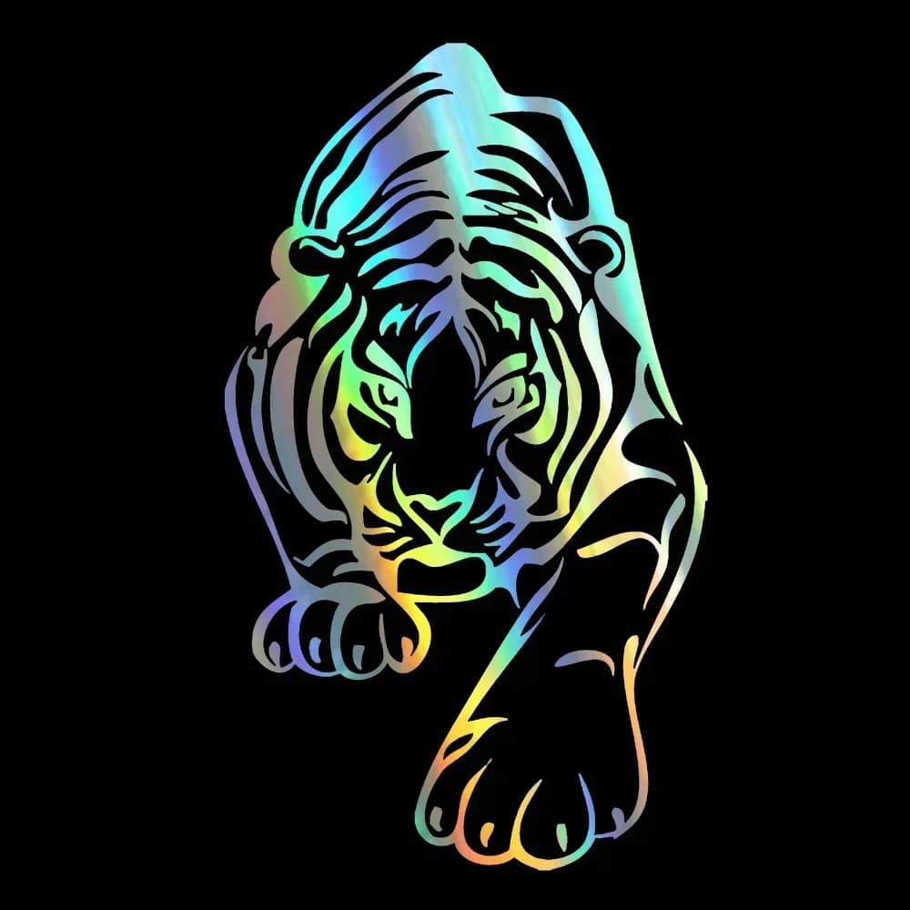 Car Sticker Tiger Head Animal Vinyl Car Window Decalcomania Individualization Motorcycle Auto-styling Waterproof and Solar Protection
