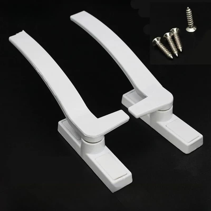 Left Right Hand White Replacement Window Handles Hand Zinc Alloy Window Hardware Door Handle