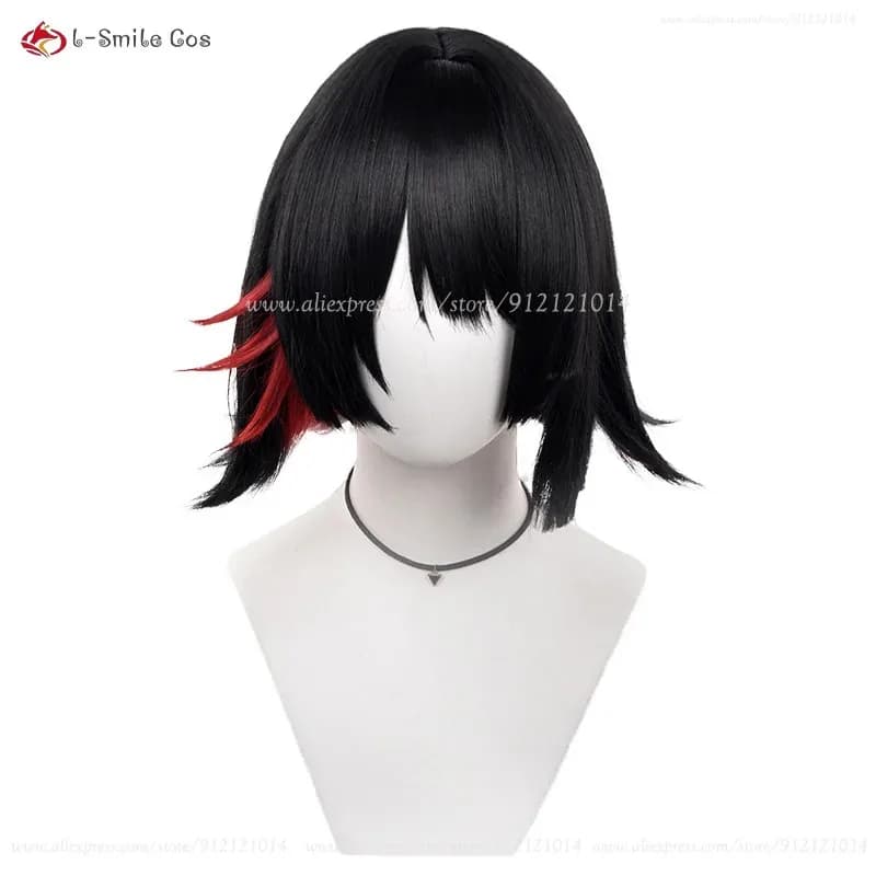 Ellen Joe Cosplay 32 cm/35 cm Nero Blu Misto Rosa Rosso Resistente Al Calore Capelli Sintetici Costumi Anime Per Le Donne + Protezione Della Parrucca