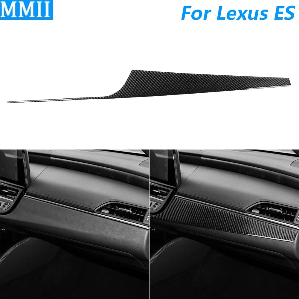 Per Lexus ES ES200 250 260 300h 350 200 2018-2025, Copertura del Pannello Strumenti in Fibra di Carbonio per il Co-pilota, Accessori Auto, Adesivo