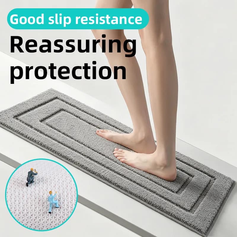 Indoor door mat, non-slip & washable, absorbent and durable, suitable for front door, back door, entryway and bathroom