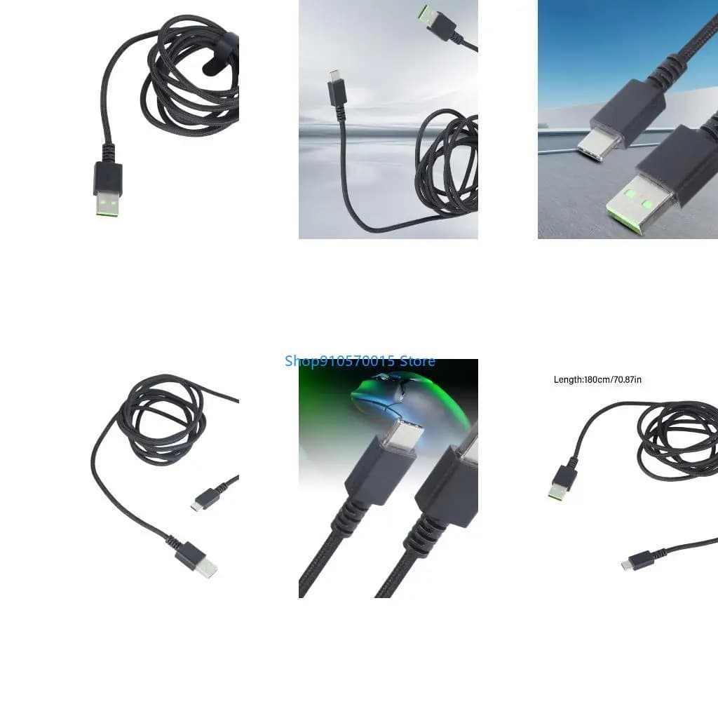 B95C USB C Mouse Cable With Rapid Data Capability,For DeathAdder V2Pro/V3Pro,Basilisk V3Pro Mouse For Home Travel Use