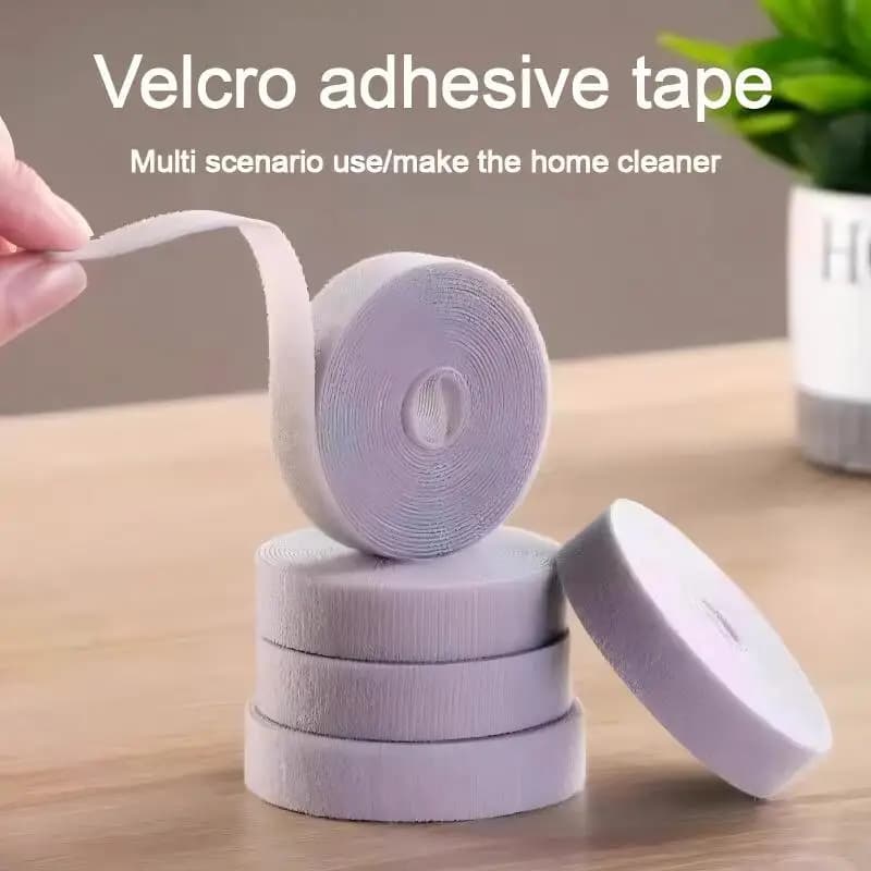 Strumento per riporre cavi dati da 5 m, organizer per cavi in velcro riutilizzabile, fascette per computer, routing dei cavi desktop, cinghia fissa