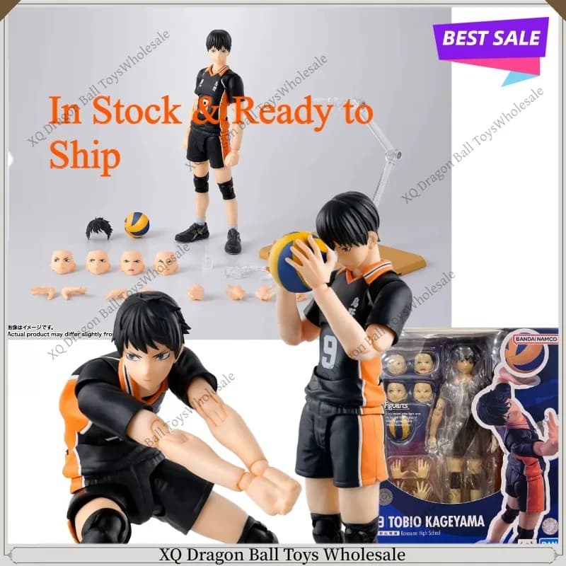 Spot Original Genuine SHF Kageyama Tobio Volleyball Boy Small Volleyball Action Figure Anime Collection Gift