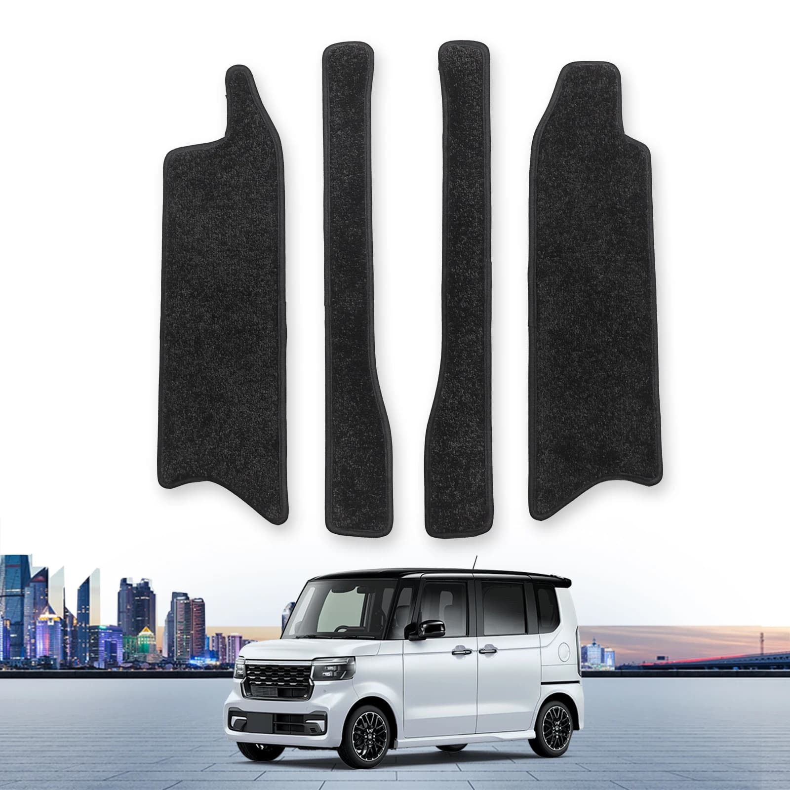 ZUNDUO for Honda N-BOX JF5 JF6 Anti-slip Car Mats Rear Front Door Pedals Foot Relief Protectors Accessories