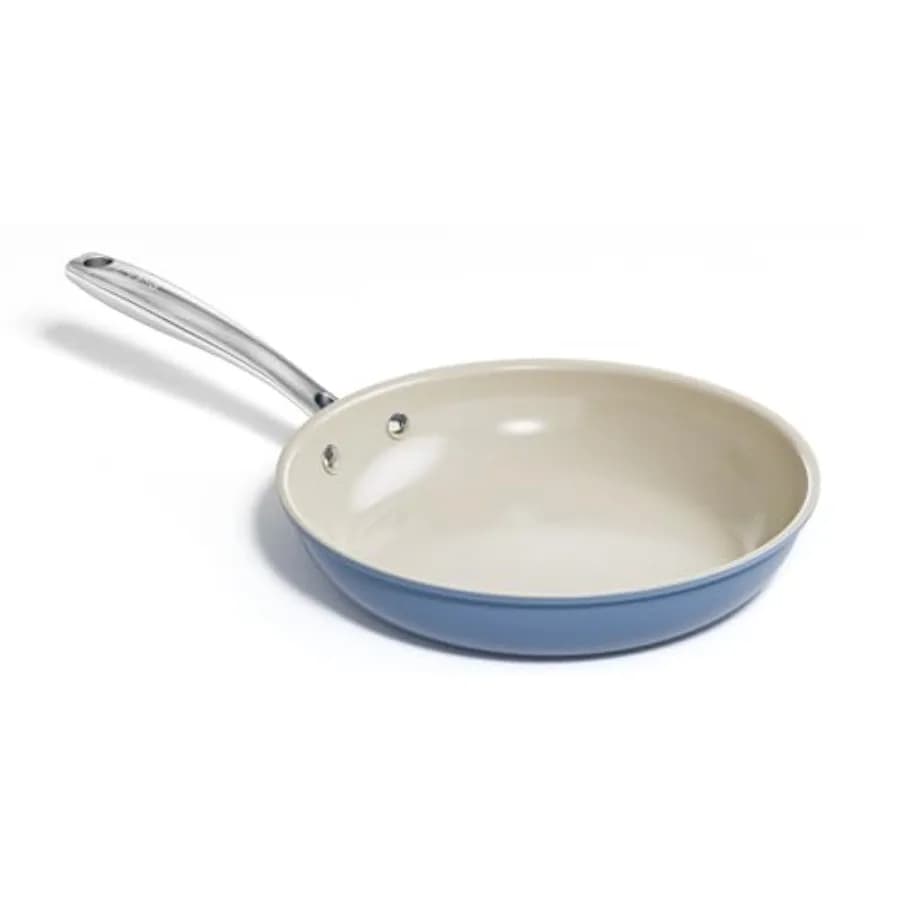 Padella Antiaderente in Ceramica con Manico Isolante, Adatta a Tutti i Piani Cottura, Lavabile in Lavastoviglie e Utilizzabile in Forno
