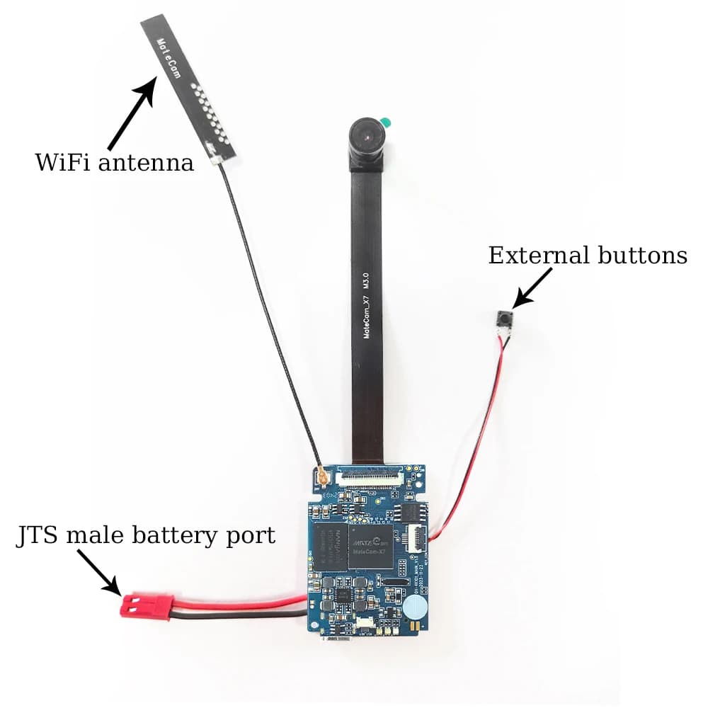 MateCam X7Pro 4K 30FPS 13MP pulsanti esterni modulo PCB Wifi AP modulo Micro telecamera di sicurezza Video sicuro