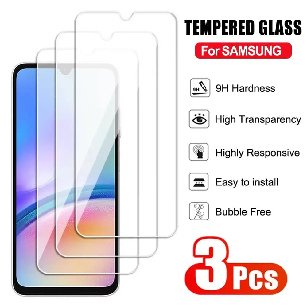 3 Pezzi Pellicola Protettiva in Vetro Temperato SBG per Samsung Galaxy A16 A36 A56 A06S A26 A55 A35 A25 A15 A05S A54 A34 A53 A14 5G