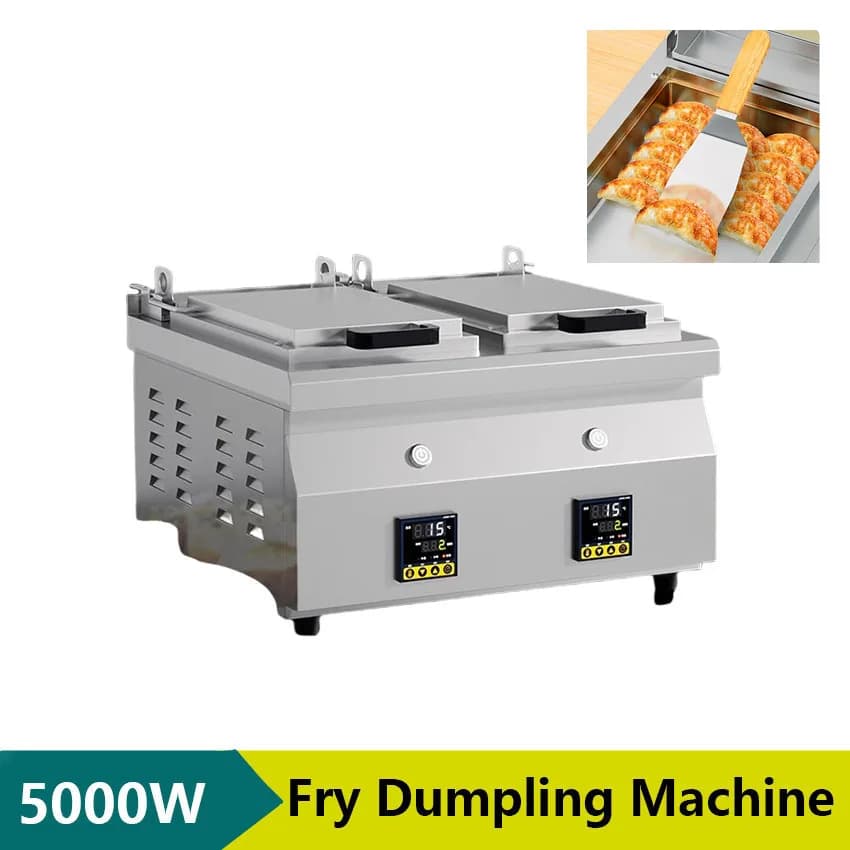 5000W Ad Alta Potenza Elettrico Macchina Per Gnocchi Fritti Nuovo Stile Padella Commerciale Frittura Gnocco Pentola Adesivo Pancake Cucina