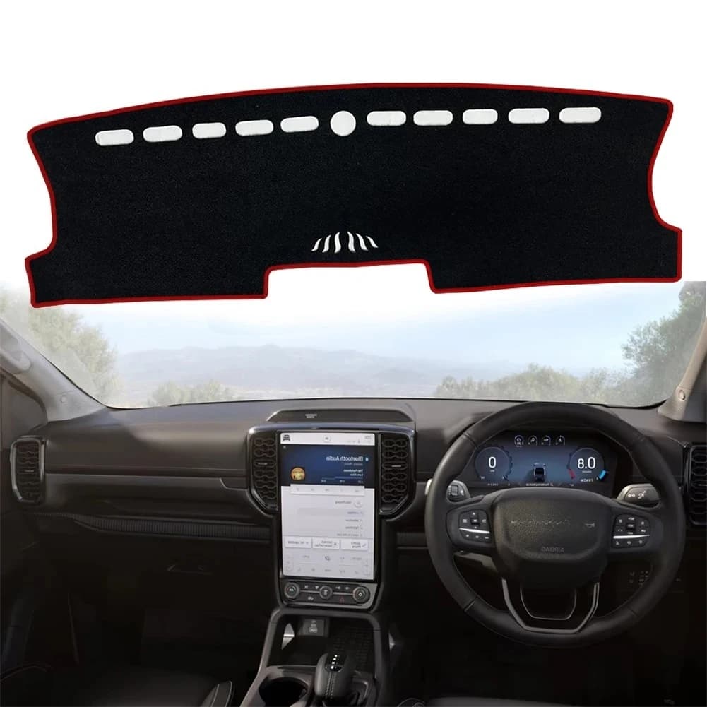 Tappetino per cruscotto auto per Ford Ranger Raptor 2023 2024 2025 Dash Zerbino Dash Zerbino Parasole Tappeto protettivo