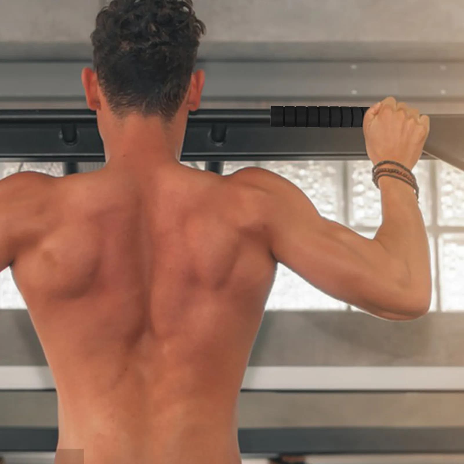 Set di 3 Impugnature Antiscivolo per Barra Orizzontale, Cuscinetti in Spugna per Trazioni, Accessori per Allenamento Sicuro in Palestra e a Casa