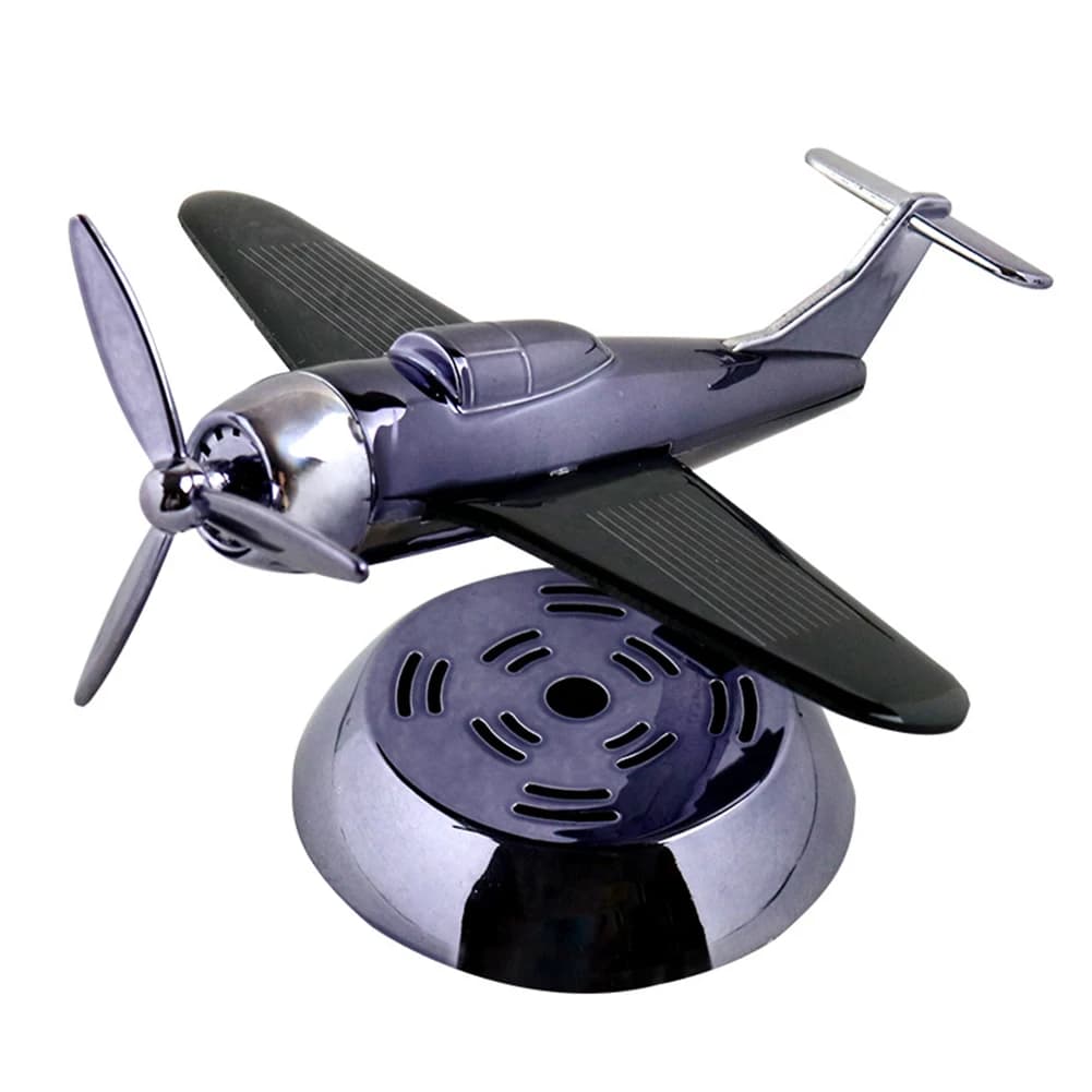 Aromatherapy diffuser for mini aeroplane with solar energy deodorant for cars with fragrance neutralization technology