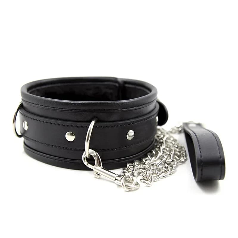 Catena Bondage Restraint Schiavo Gioco per adulti Anello al collo Imbracatura Anello per cani Per le donne Collana flirtare Giocattoli sessuali Collare ad anello sexy BDSM