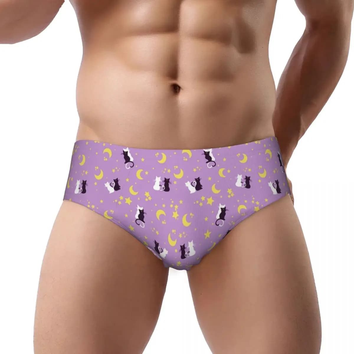 Uomo personalizzato Usagi Tsukino Moon Pattern Uomo Breve Mutandine Maschile Traspirante Giapponese Shojo Sailor Mutande Intimo