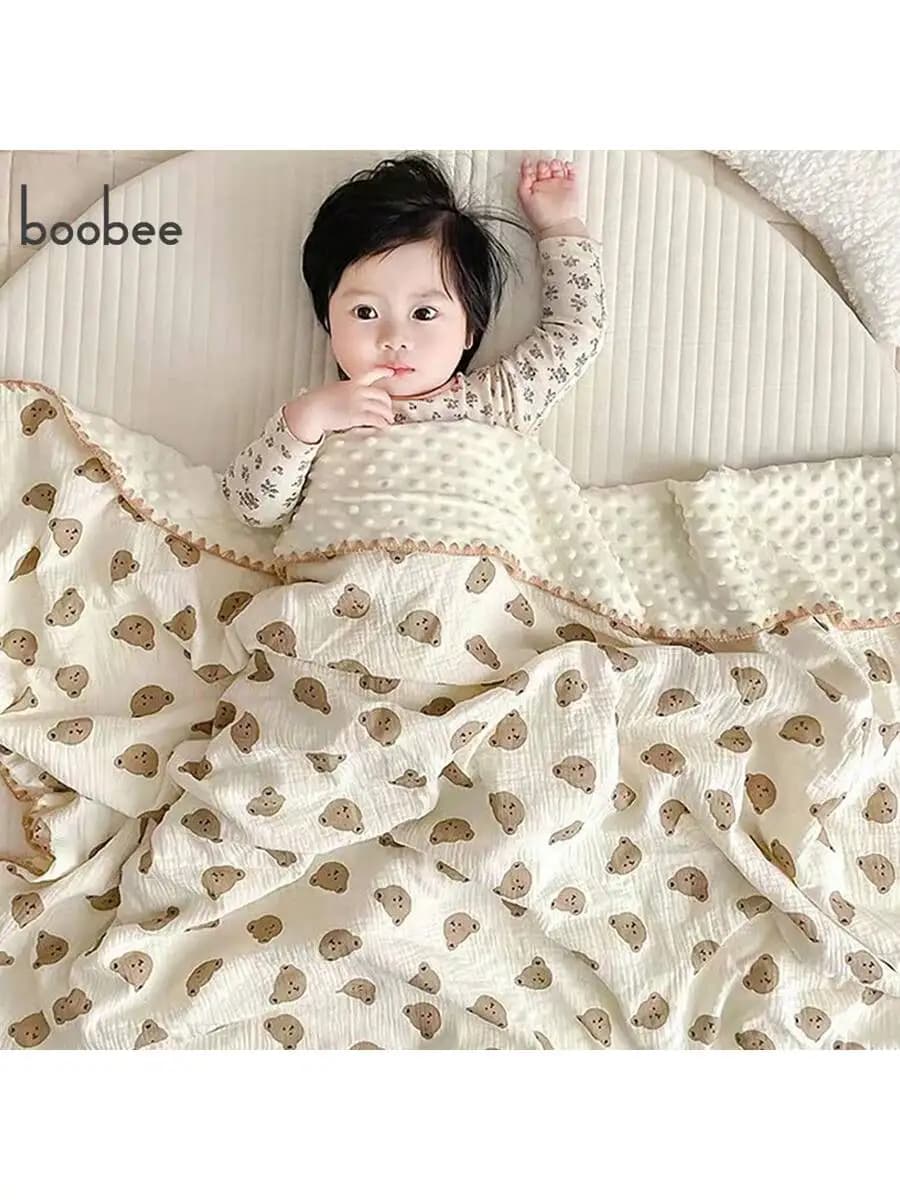 1 pezzo di coperta super morbida e confortevole, trapunta lenitiva per neonato, coperta per berretto 3D, occasione multifunzionale e universale per tutte le stagioni, regalo perfetto per la baby shower per i bambini.