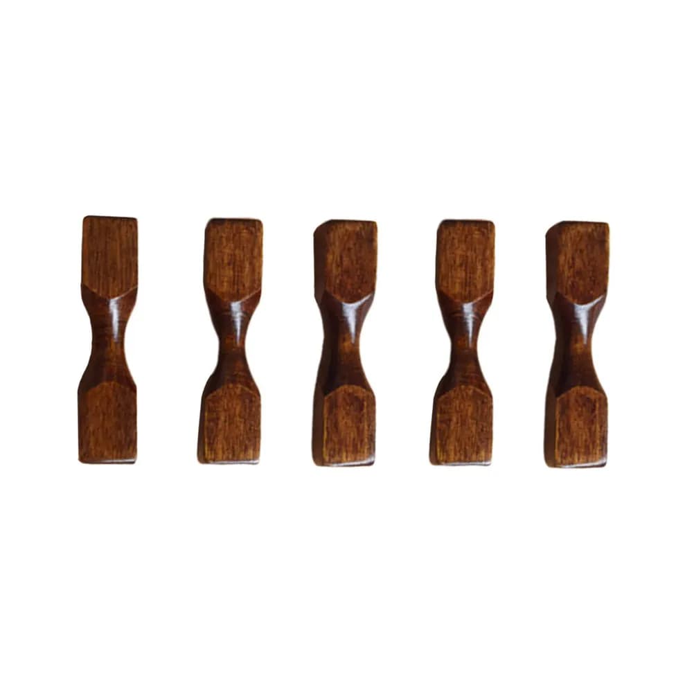 Set of 5 Supports for Handlebars in Wood, Creative Design for Lunch Table, Bacchette Door, Cucchiaio and Forchetta Support