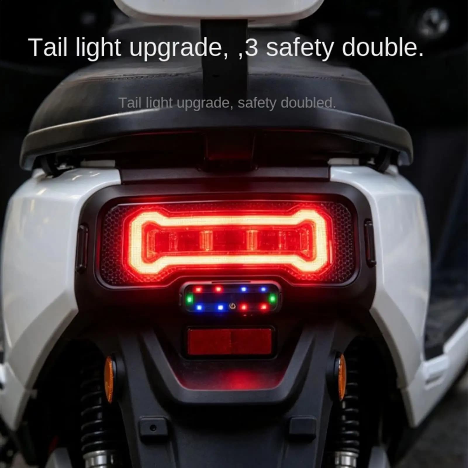 LED Warning Lights Wireless Bright Multi-Mode Automotive LED Flashing Lights For Motorcycle RV SUV Electric Bike Night Driving