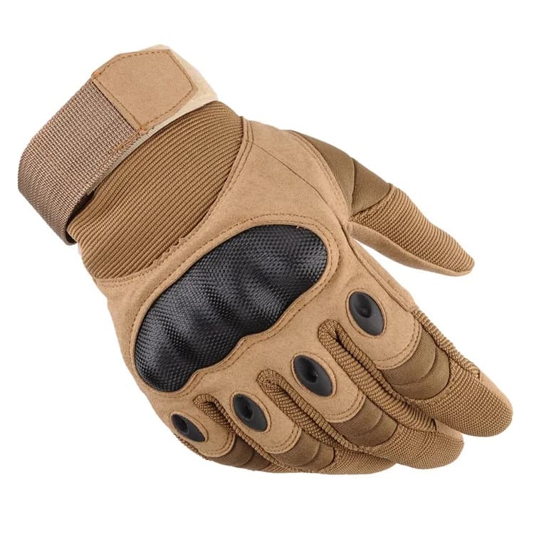 Guanti Tattici da Uomo con Dita Intere, Guscio Rigido, Touchscreen, Antiscivolo, Resistenti all'Usura, per Moto