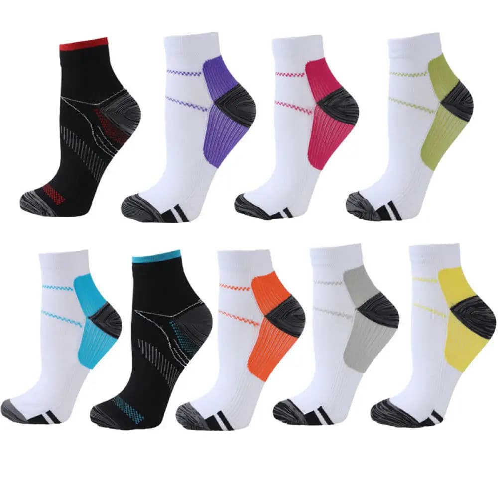 Running sports compression socks, soccer socks, pressure elastic socks for men and women, cross-border plantar fascite socks