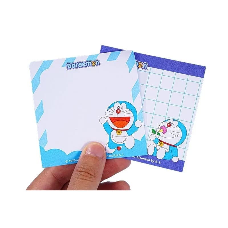 4 Pezzi di Blocchetti Adesivi Doraemon, Articoli per Ufficio e Scuola, Carino Blocco Note con 28 Fogli, Cancelleria, Agenda e Adesivi