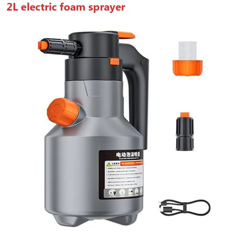 Potente Spruzzatore Elettrico di Schiuma per Lavaggio Auto, Bottiglia Spray Ricaricabile per Schiuma Neve, Spruzzatore per Auto