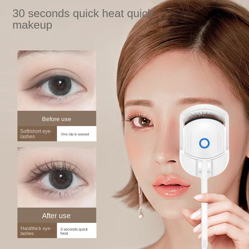 QIWU Piegaciglia Pettine Elettrico Portatile Eye Lash Perm Ciglia di Lunga Durata Riccioli Strumenti di Trucco Termico Piegaciglia