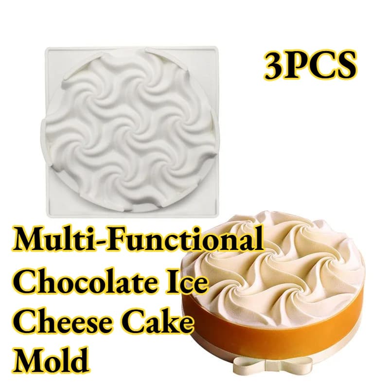 Stampo in Silicone Morbido Multifunzionale per Ghiaccio e Gelato con Effetto Ondulato, per Cioccolato e Formaggio, Ideale per l'Interazione Genitore-Figlio