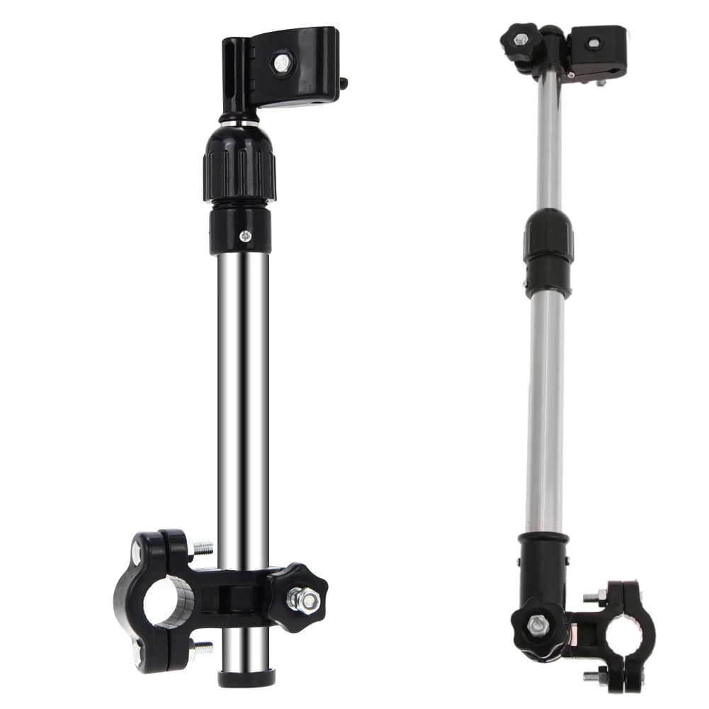 Supporto per passeggino, supporto portatile per monitor e microfono, regolabile, pratico e comodo per ciclismo, accessori per bici, per ombrellino