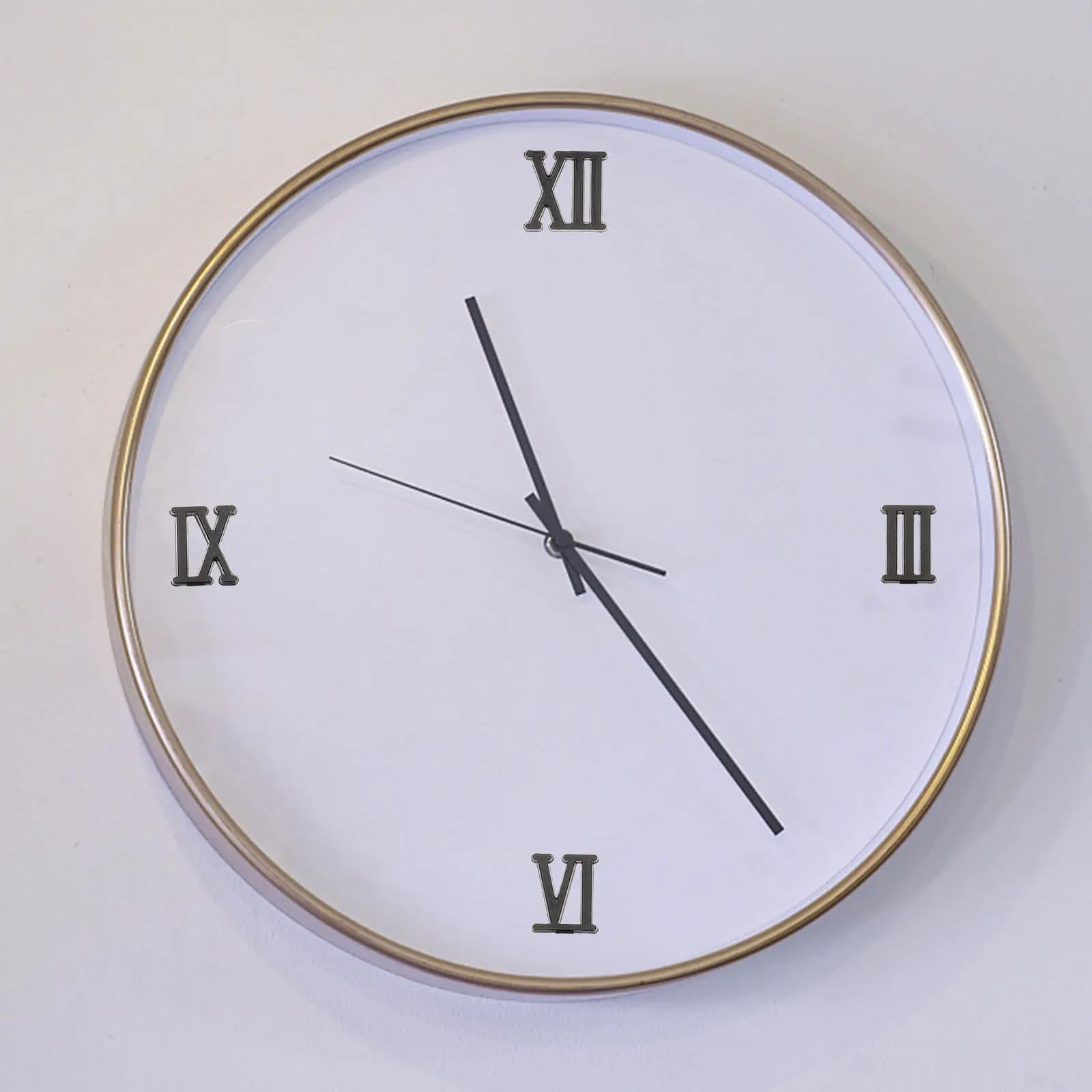 Kit di 12 Numeri Romani per Orologio, Set di Numeri in Plastica per Riparazione e Decorazione Orologi da Parete, Design Semplice ed Elegante
