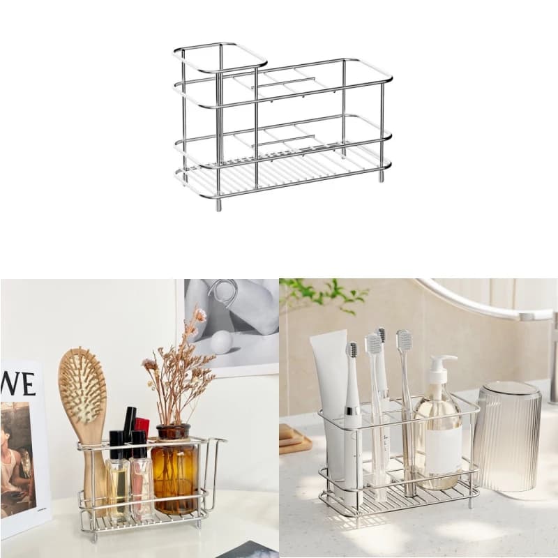 Toothbrush holder for electric toothbrush Support for bathroom organizer accessories - Stainless steel toothbrush holder,