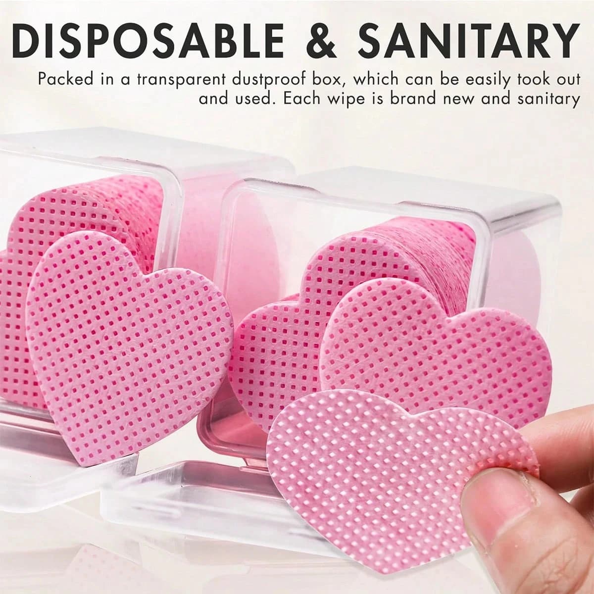 LINMANDA 200 pieces of nail wipes without skins Eyelash glue levers Nail polish removers suitable for eyelash extension products