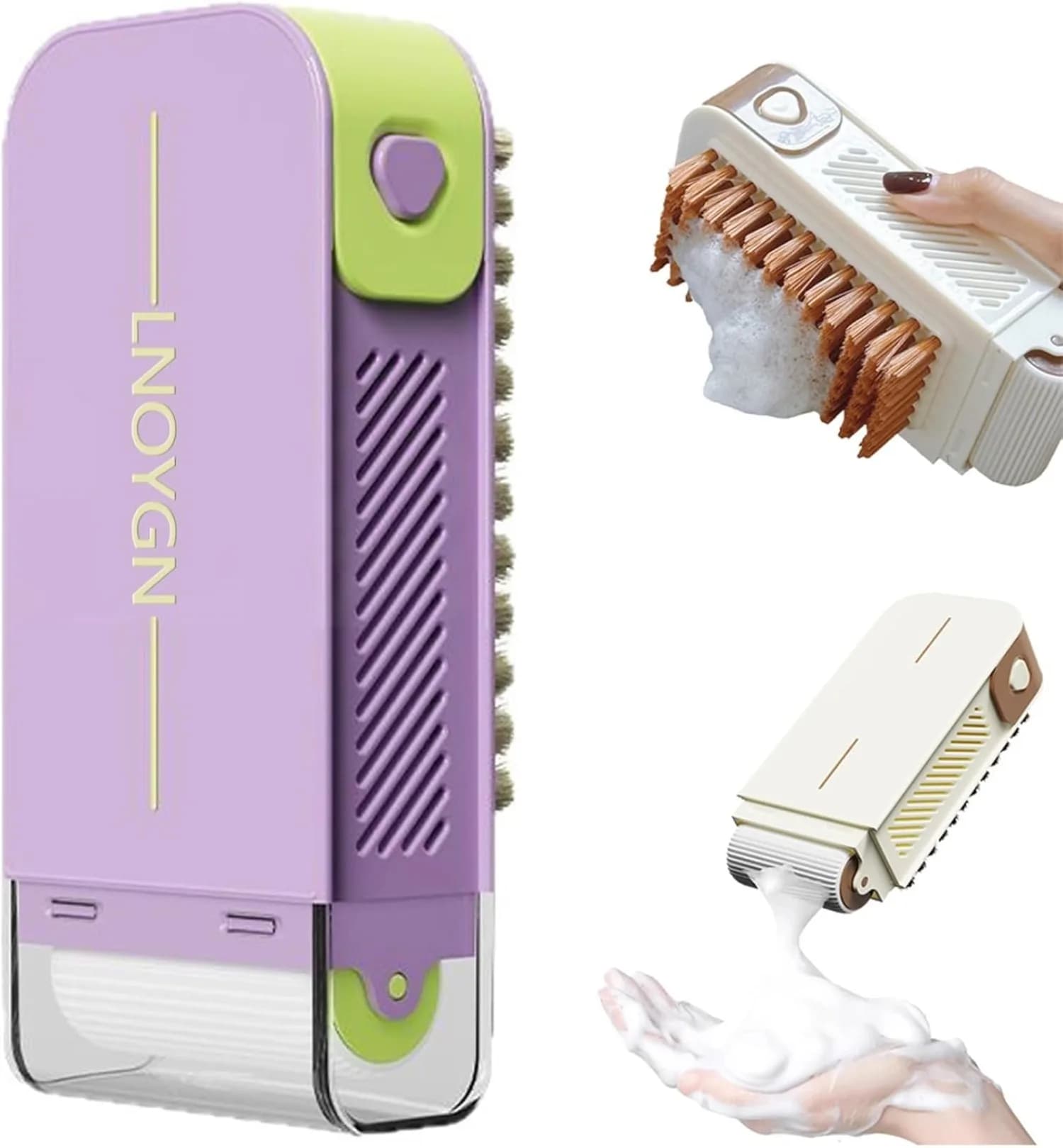 Multifunctional soap box Foam box for anti-slip rubbing Creative hands-free laundry with brush roller Portable soap storage box 3 in 1