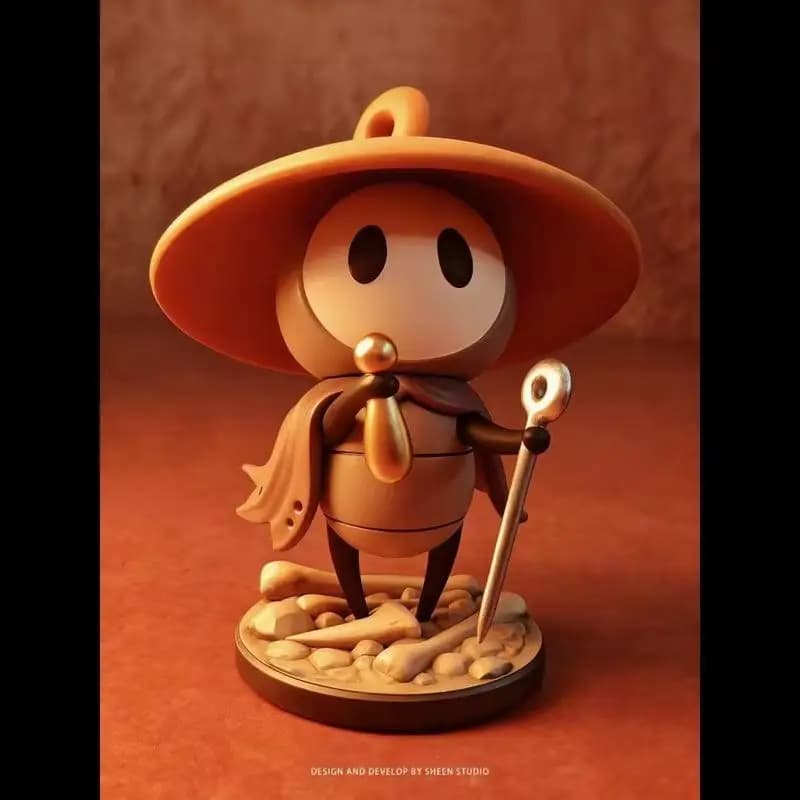 Statuetta Action Figure in PVC di Sherma da Hollow Knight Silksong, 12CM, da Collezione per Fan di Anime e Videogiochi, Ornamento da Scrivania, Regalo