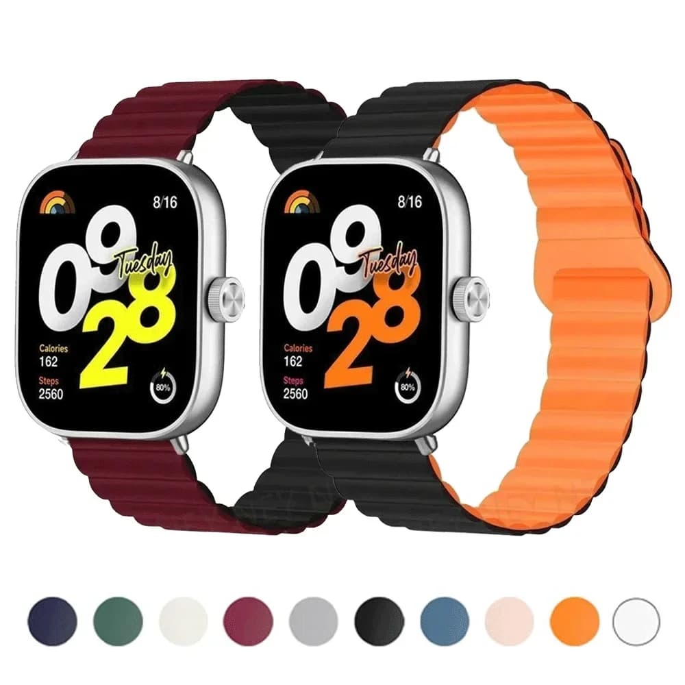 Cinturini magnetici per Redmi Watch 4/5 cinturino Smart Bracciale sportivo Bracciale in silicone per Mi Band 8Pro 9Pro Accessori