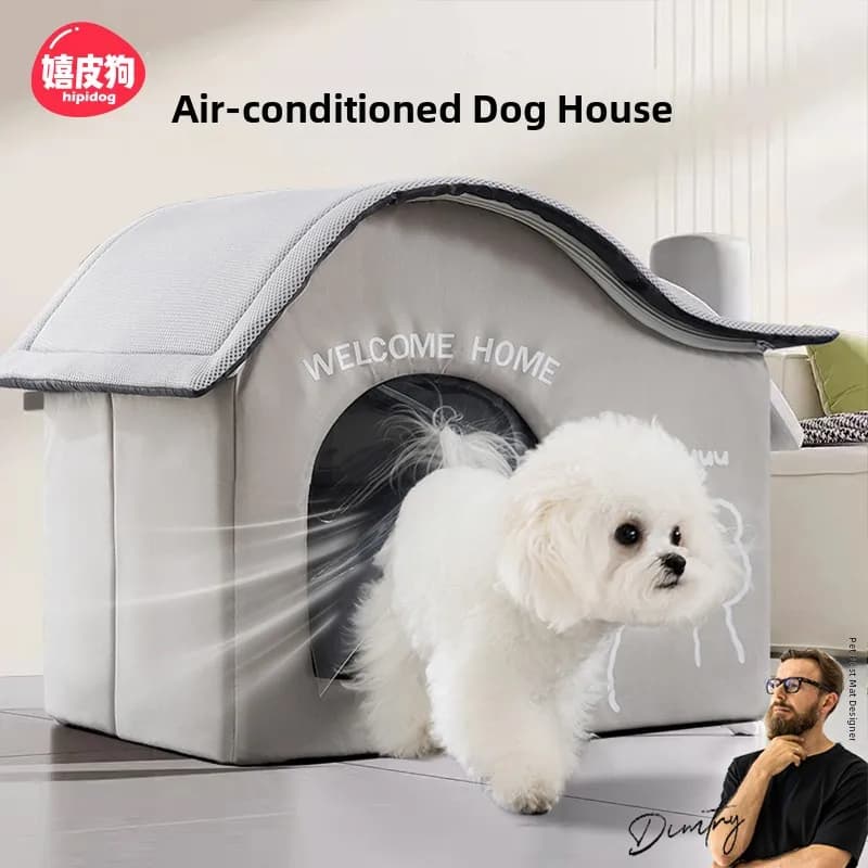 Cuccia Rinfrescante Estiva per Cani, Essenziale per la Stanza degli Animali Domestici, Nido Hipidog Ice House, Tappetino Deumidificante per Animali Domestici